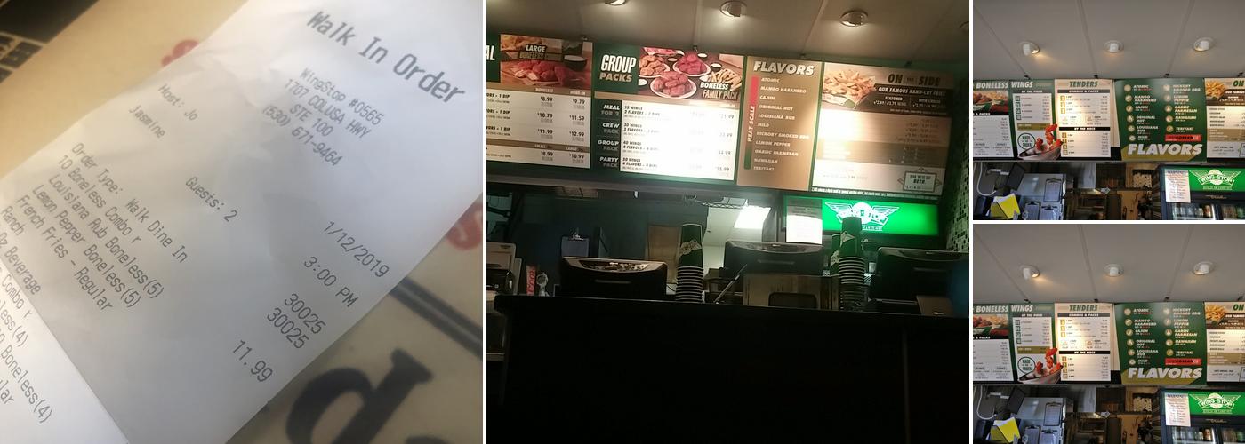 Wingstop Menu