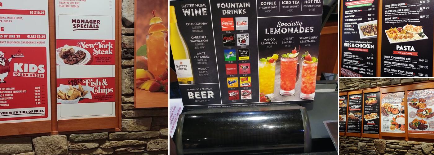 Sizzler Menu