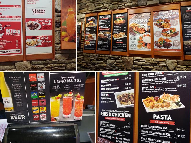 Sizzler Menu