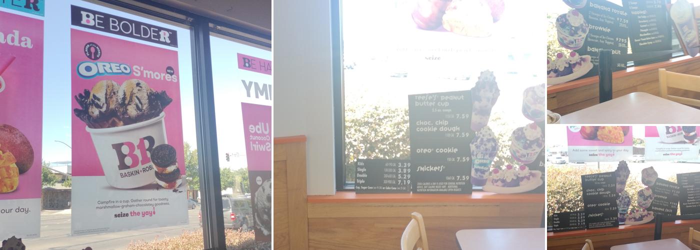 Baskin-Robbins Menu