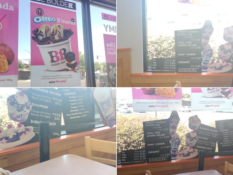 Baskin-Robbins Menu