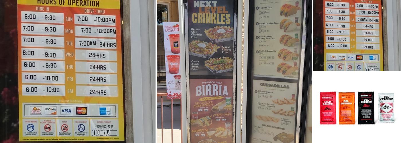 Del Taco Menu