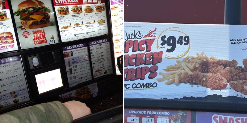 Jack In The Box Menu