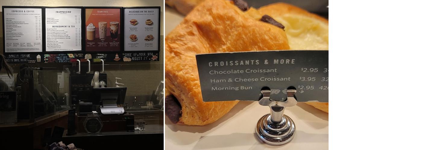 Starbucks Menu