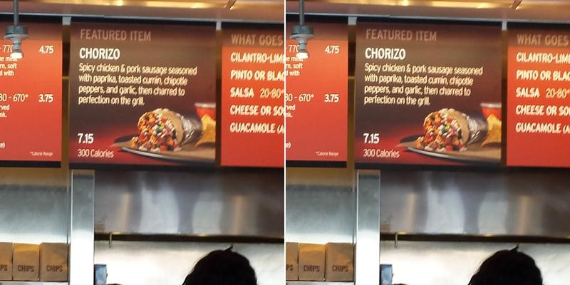 Chipotle Mexican Grill Menu