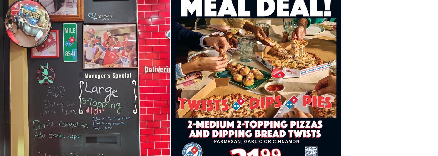 Domino's Pizza Menu