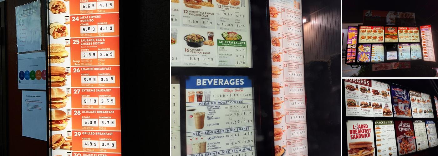 Jack In The Box Menu