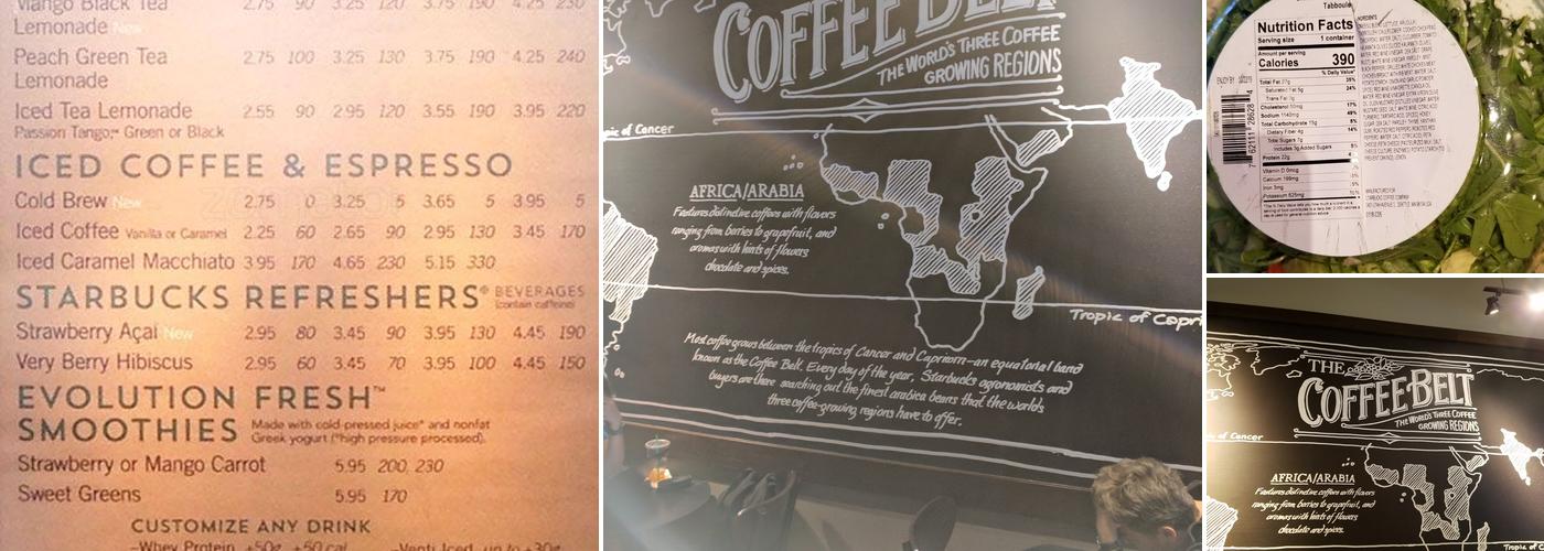 Starbucks Menu