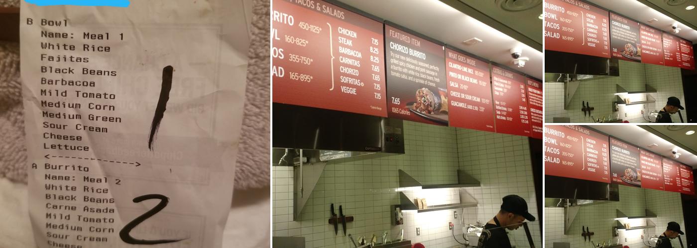 Chipotle Mexican Grill Menu