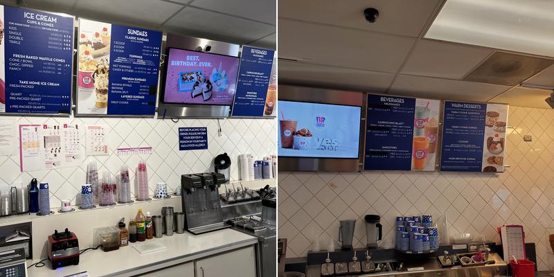 Baskin-Robbins Menu