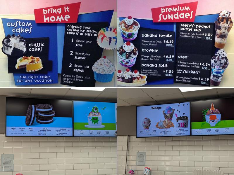 Baskin-Robbins Menu