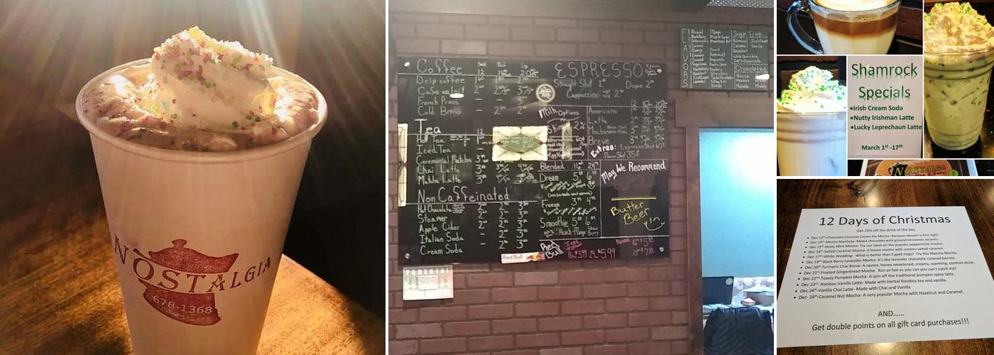Nostalgia Coffee & Cafe Menu