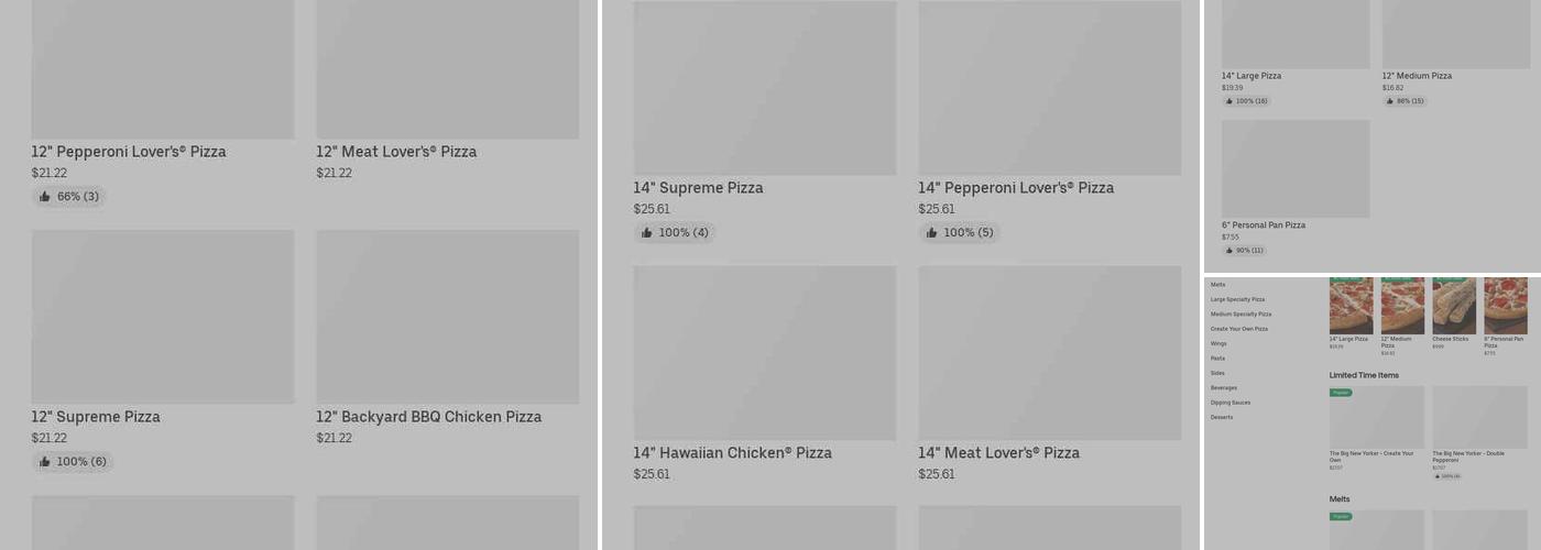 Pizza Hut Menu