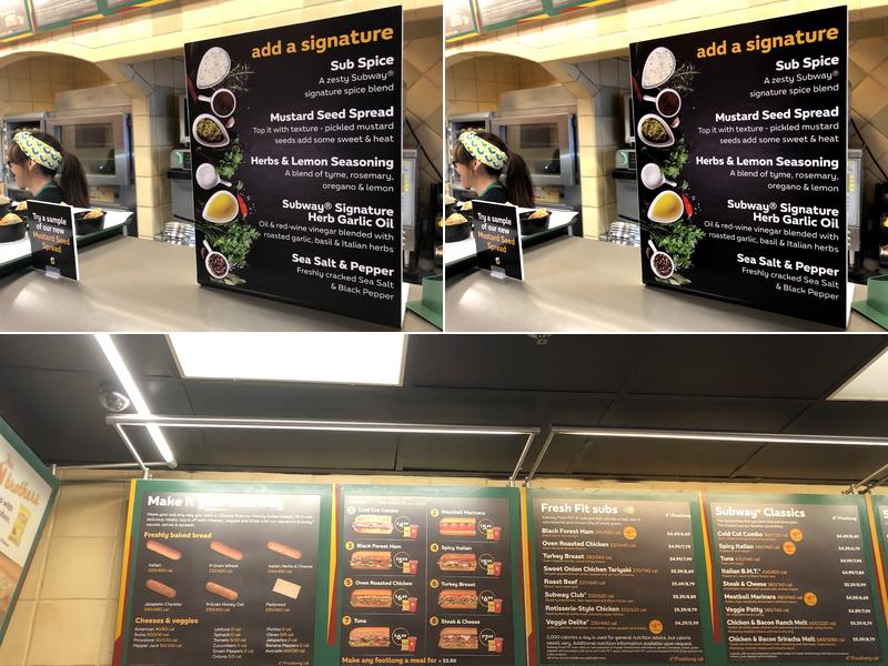 Subway Menu