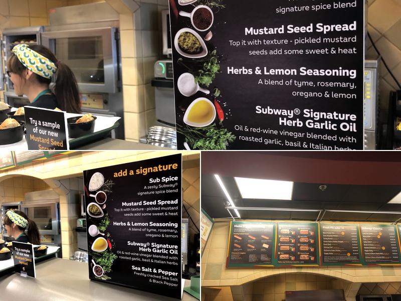 Subway Menu