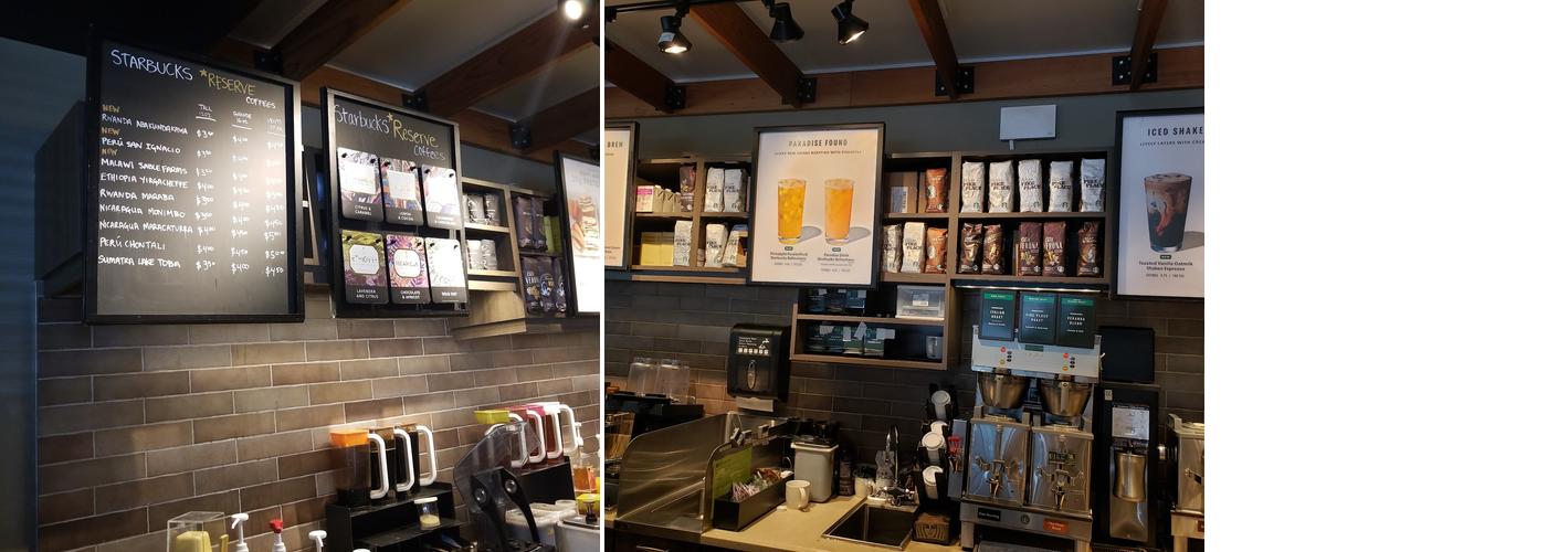 Starbucks Coffee Company Menu
