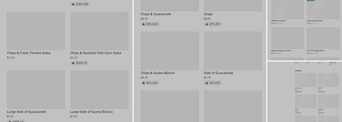 Chipotle Mexican Grill Menu