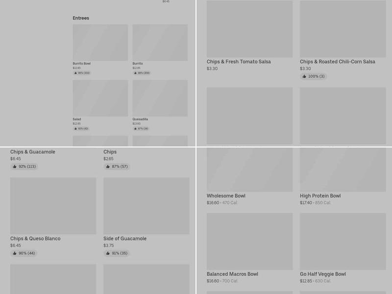 Chipotle Mexican Grill Menu