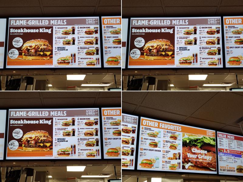 Burger King Menu