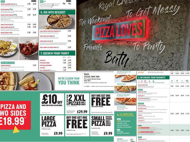 Papa Johns Pizza Menu