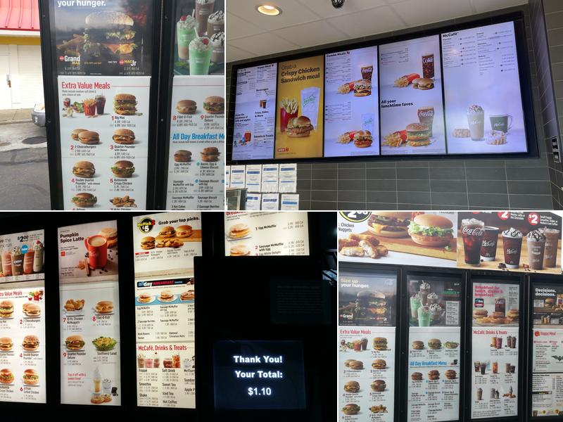 McDonald's Menu