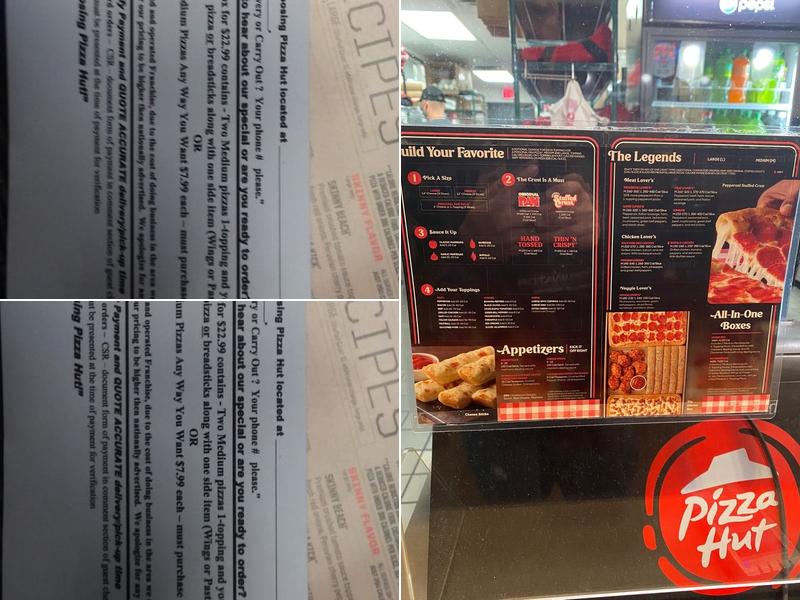 Pizza Hut Menu