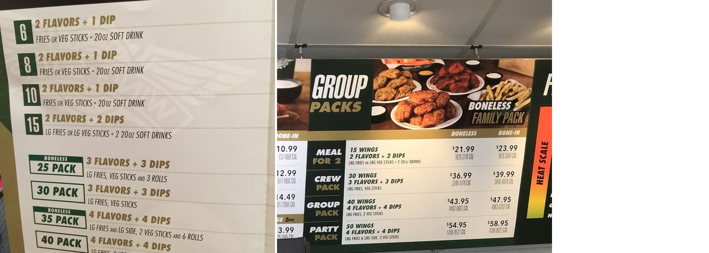 Wingstop Menu