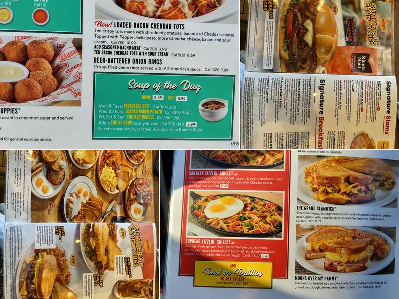 Denny's Restaurant Menu