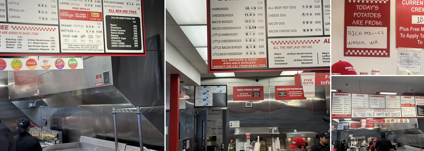 Five Guys Menu