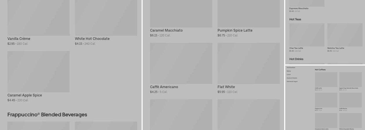 Starbucks Menu