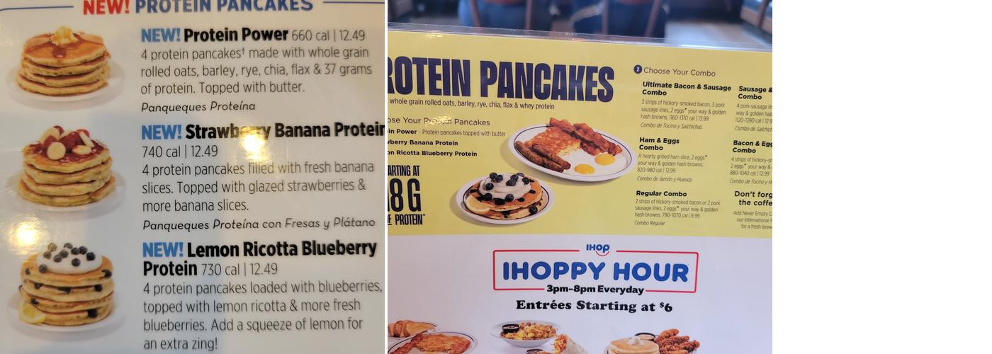 IHOP Menu
