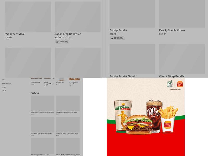 Burger King Menu