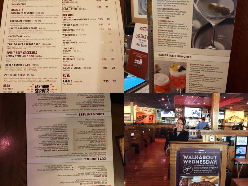 Outback Steakhouse Menu