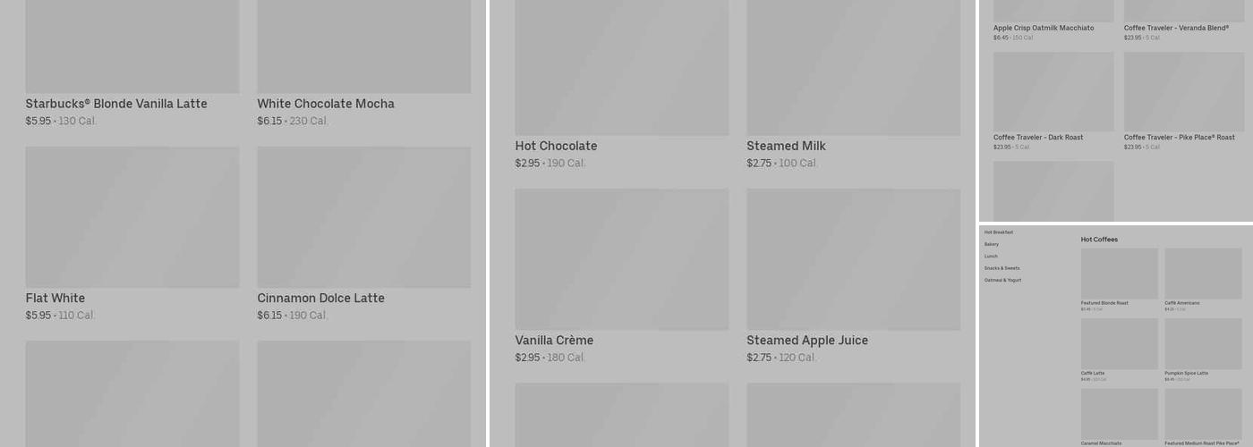 Starbucks Menu