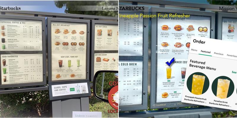 Starbucks Menu