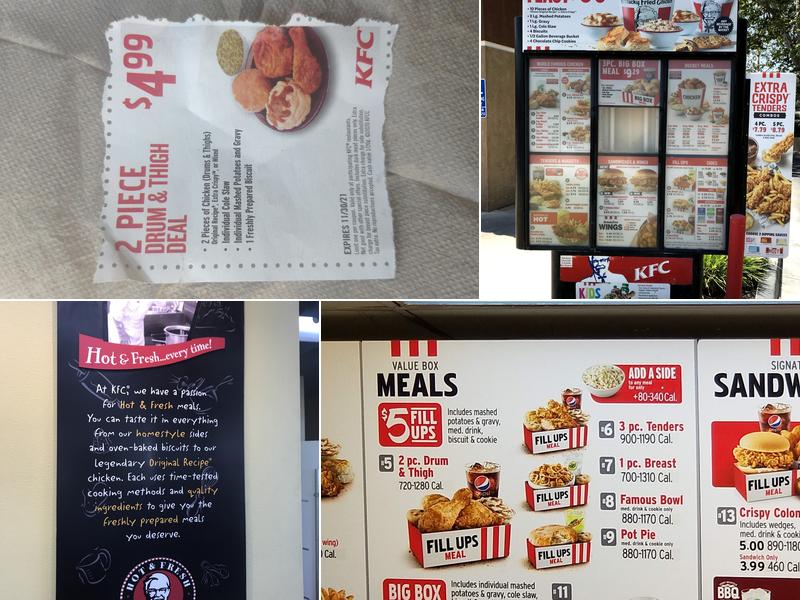 KFC Menu