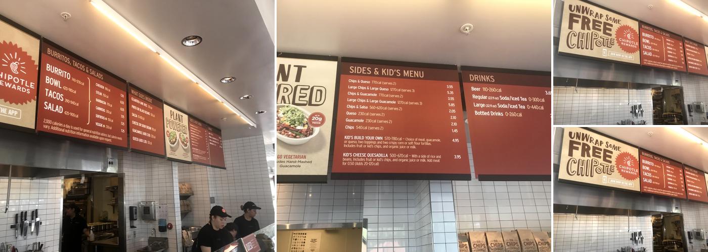 Chipotle Mexican Grill Menu