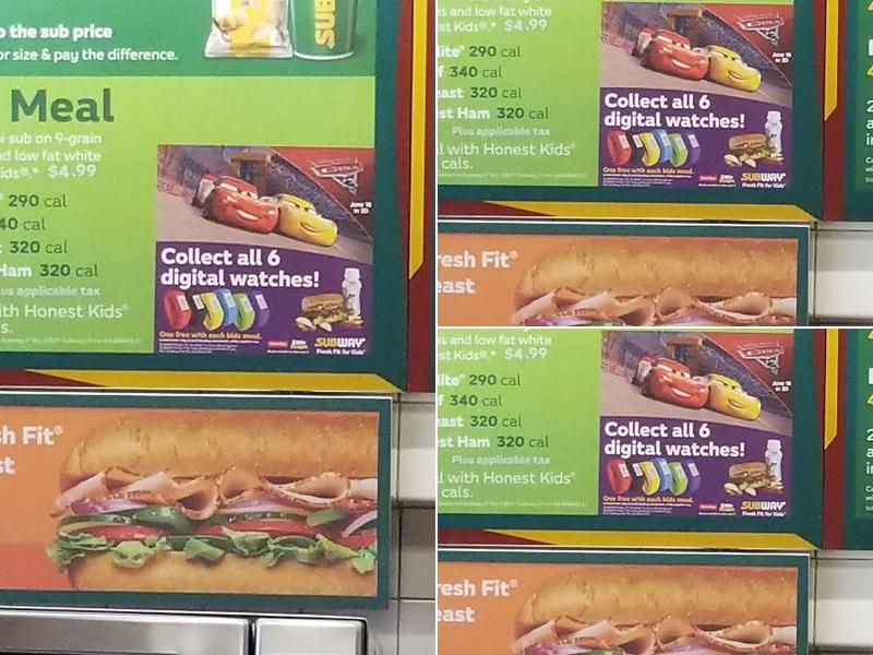 Subway Menu