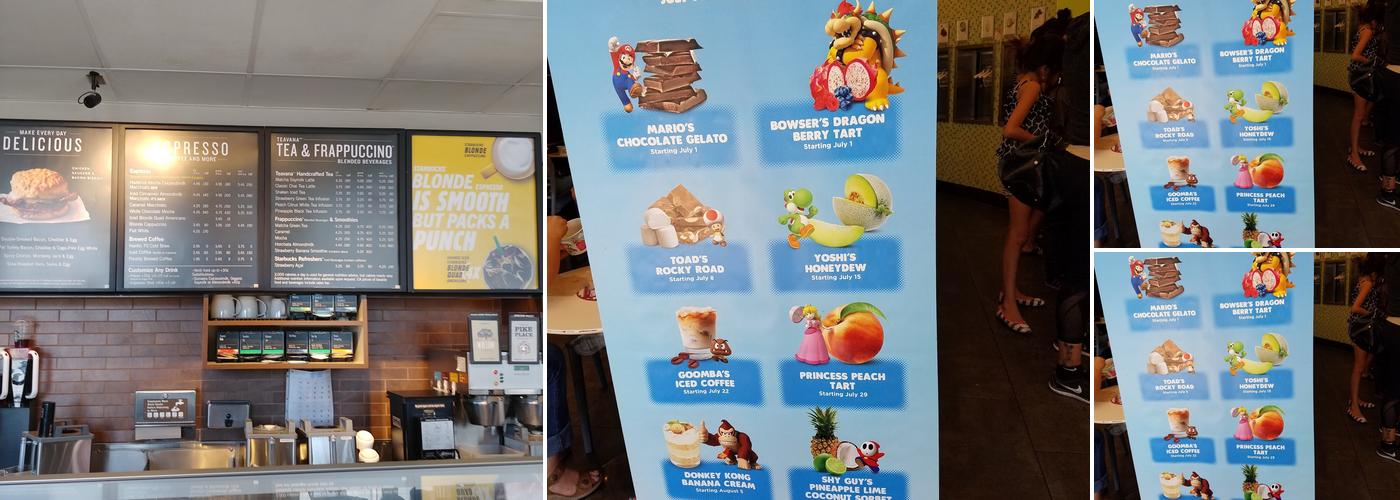 Starbucks Coffee Company Menu