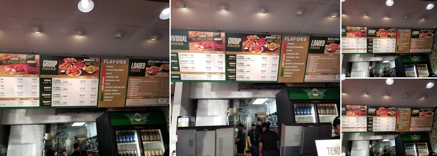 Wingstop Menu