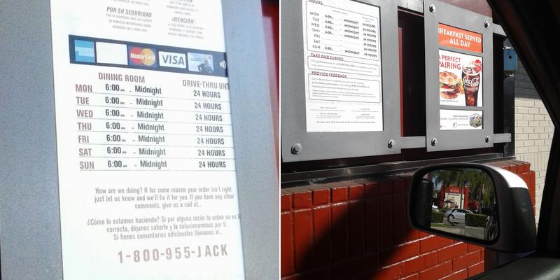 Jack In The Box Menu