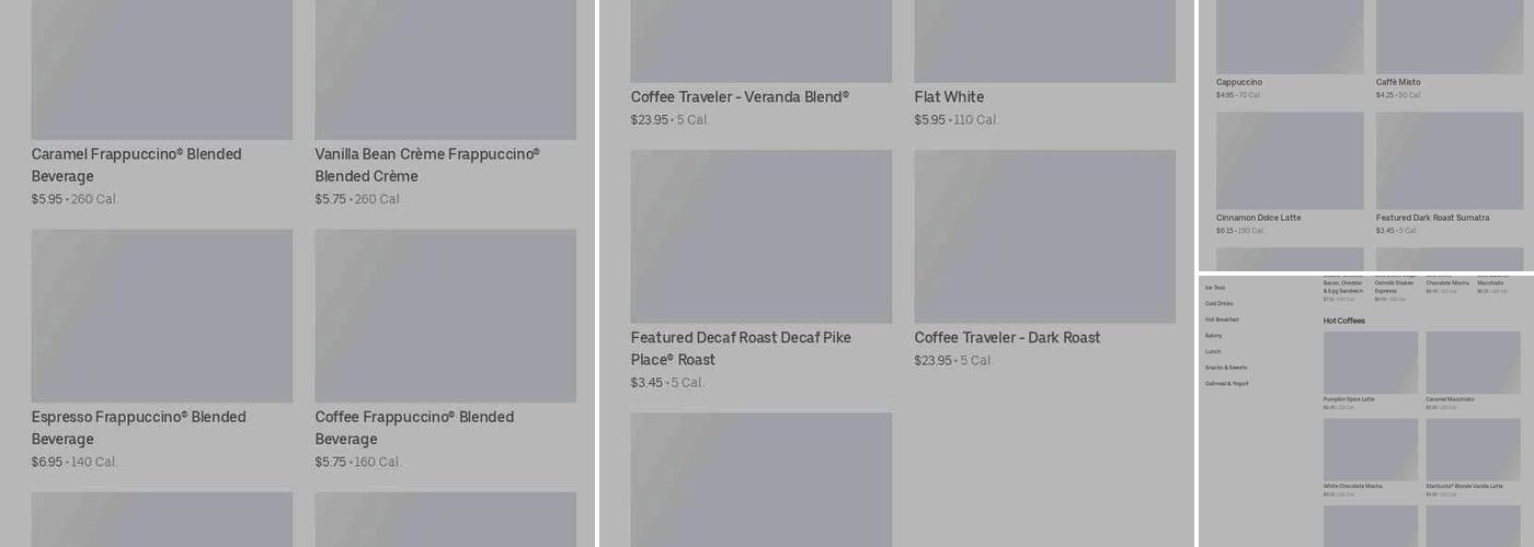 Starbucks Menu