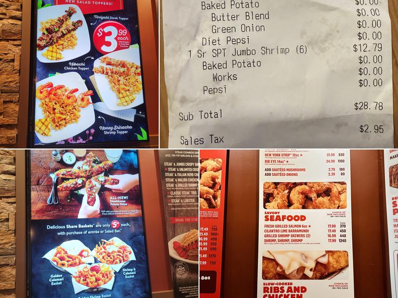Sizzler Menu