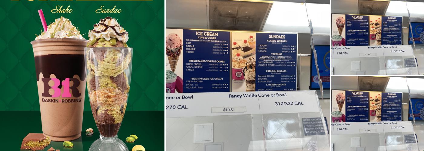 Baskin-Robbins Menu
