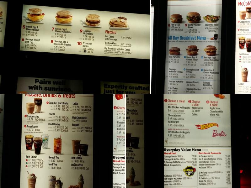 McDonald's Menu