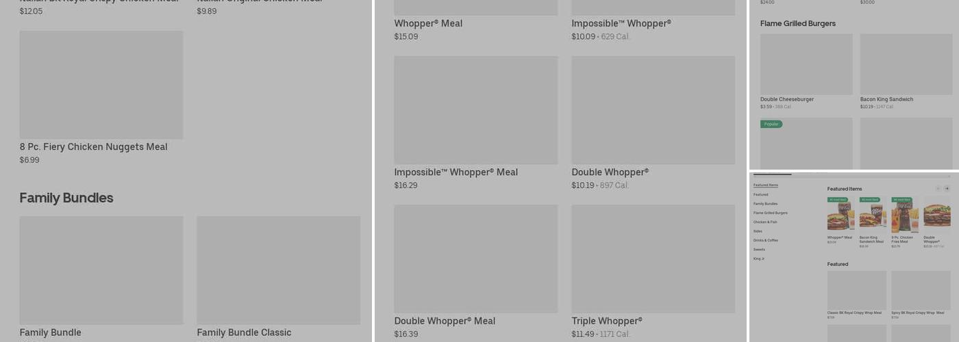 Burger King Menu