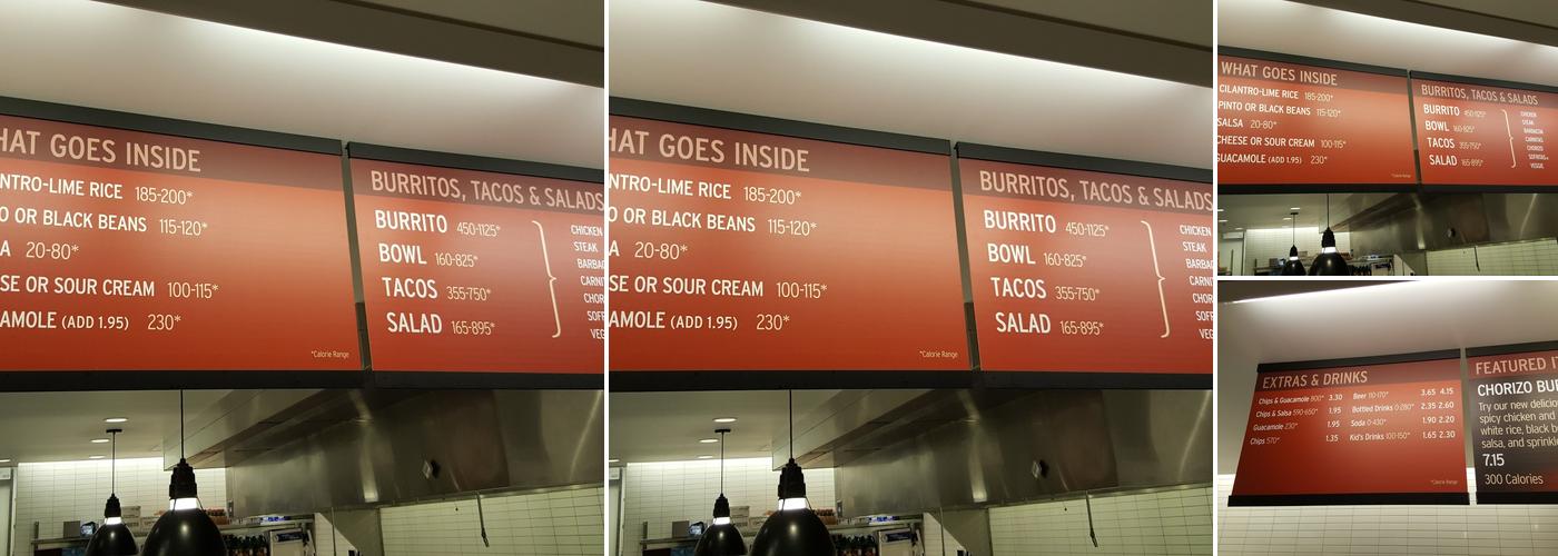 Chipotle Mexican Grill Menu
