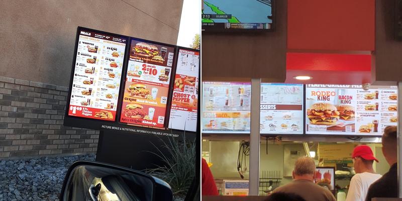 Burger King Menu