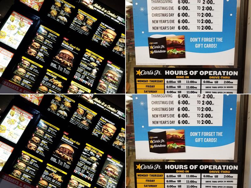Carl’s Jr. Menu