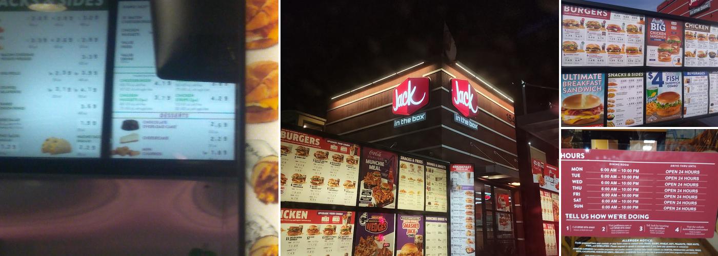 Jack in the Box Menu